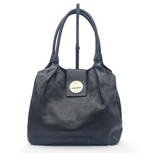 Kate Spade Bag Bexley Stevie Pebbled Black Leather Handbag Medium Slouchy Tote